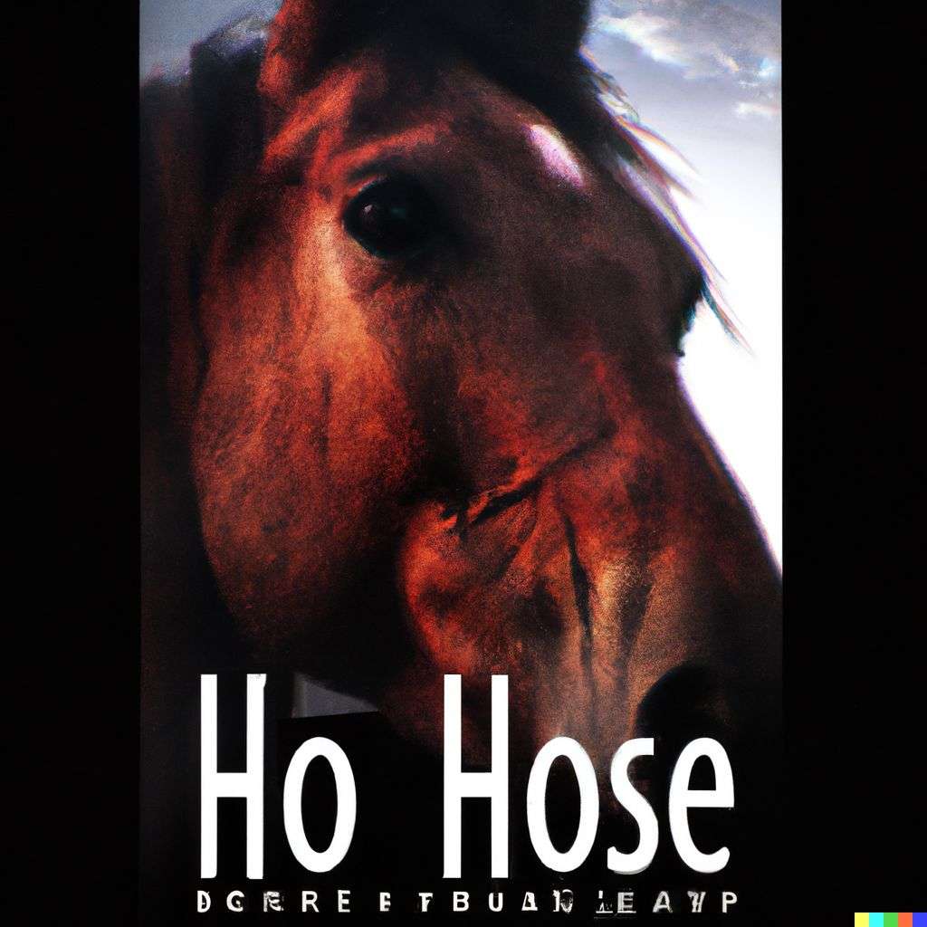 a horse, promotional poster for an independent movie